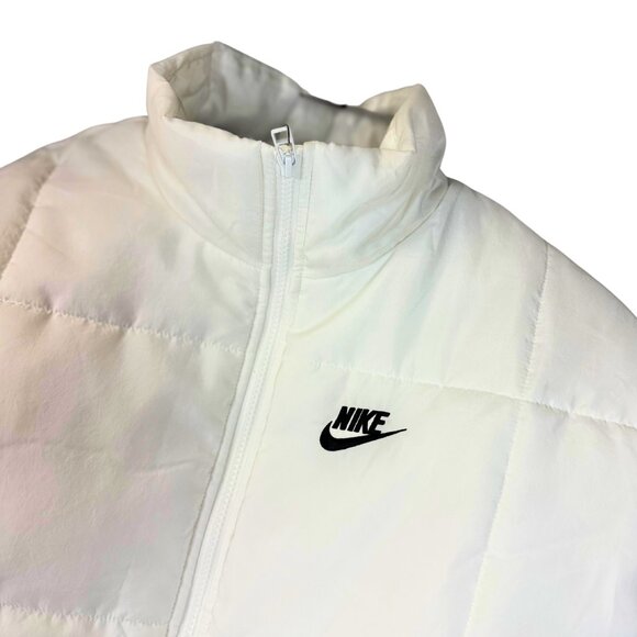 Nike Women's Therma-FIT Classic Puffer Vest – White Water-Repellent Oversize XS - Picture 2 of 6